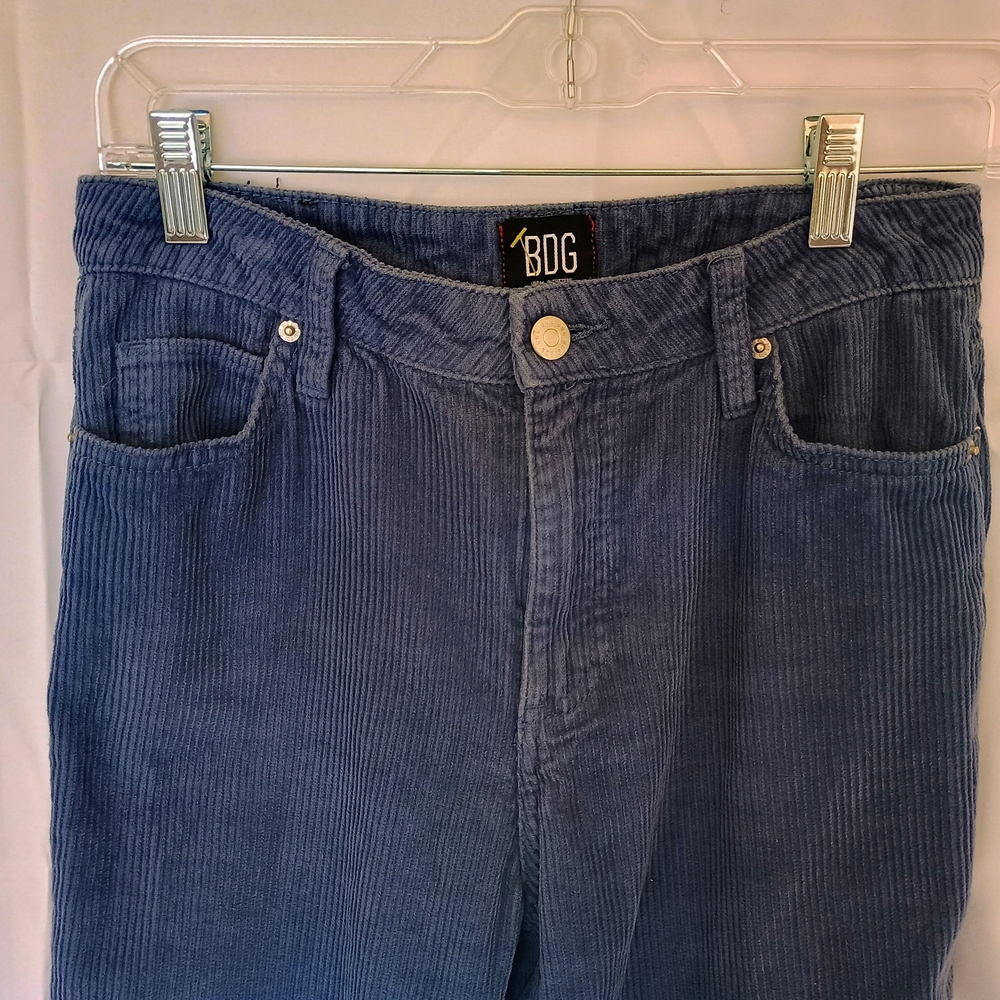 BDG High-Rise 25 Blue Corduroy Pants Free shipping